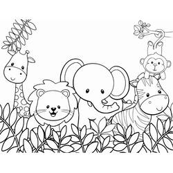 Dibujo Selva (Animales) #181007 para imprimir y colorear