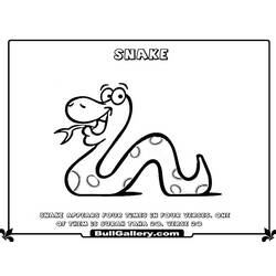 Dibujo para colorear: Serpiente (Animales) #14422 - Dibujos para Colorear e Imprimir Gratis