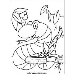 Dibujo para colorear: Serpiente (Animales) #14487 - Dibujos para Colorear e Imprimir Gratis