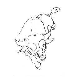 Dibujo para colorear: Tauro (Animales) #13794 - Dibujos para Colorear e Imprimir Gratis