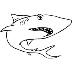Dibujo para colorear: Tiburón (Animales) #14779 - Dibujos para Colorear e Imprimir Gratis