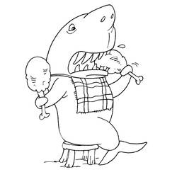 Dibujo para colorear: Tiburón (Animales) #14942 - Dibujos para Colorear e Imprimir Gratis
