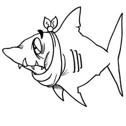 Dibujo para colorear: Tiburón (Animales) #14957 - Dibujos para Colorear e Imprimir Gratis