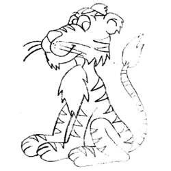 Dibujo para colorear: Tigre (Animales) #13616 - Dibujos para Colorear e Imprimir Gratis