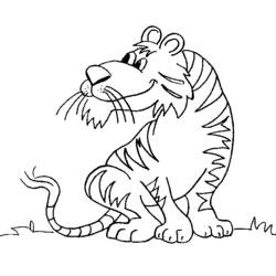 Dibujo para colorear: Tigre (Animales) #13734 - Dibujos para Colorear e Imprimir Gratis