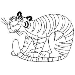 Dibujo para colorear: Tigre (Animales) #13765 - Dibujos para Colorear e Imprimir Gratis