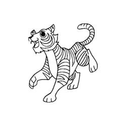 Dibujo para colorear: Tigre (Animales) #13770 - Dibujos para Colorear e Imprimir Gratis