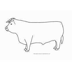 Dibujo para colorear: Toro (Animales) #13801 - Dibujos para Colorear e Imprimir Gratis