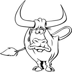 Dibujo para colorear: Toro (Animales) #13802 - Dibujos para Colorear e Imprimir Gratis