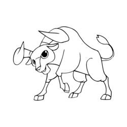 Dibujo para colorear: Toro (Animales) #13813 - Dibujos para Colorear e Imprimir Gratis