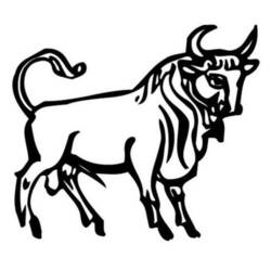 Dibujo para colorear: Toro (Animales) #13829 - Dibujos para Colorear e Imprimir Gratis