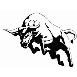 Dibujo para colorear: Toro (Animales) #13835 - Dibujos para Colorear e Imprimir Gratis