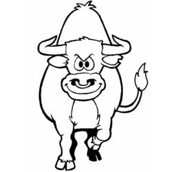 Dibujo para colorear: Toro (Animales) #13858 - Dibujos para Colorear e Imprimir Gratis