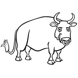 Dibujo para colorear: Toro (Animales) #188618 - Dibujos para Colorear e Imprimir Gratis