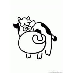 Dibujo para colorear: Vaca (Animales) #13224 - Dibujos para Colorear e Imprimir Gratis