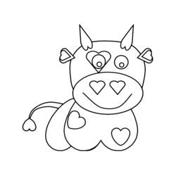 Dibujo para colorear: Vaca (Animales) #13230 - Dibujos para Colorear e Imprimir Gratis