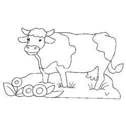 Dibujo para colorear: Vaca (Animales) #13252 - Dibujos para Colorear e Imprimir Gratis