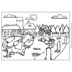 Dibujo para colorear: Vaca (Animales) #13262 - Dibujos para Colorear e Imprimir Gratis