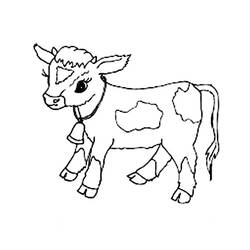 Dibujo para colorear: Vaca (Animales) #13264 - Dibujos para Colorear e Imprimir Gratis