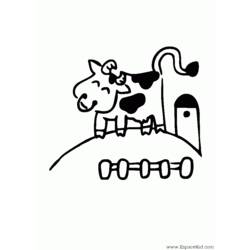 Dibujo para colorear: Vaca (Animales) #13268 - Dibujos para Colorear e Imprimir Gratis