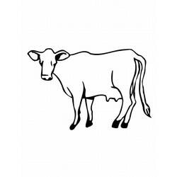Dibujo para colorear: Vaca (Animales) #13274 - Dibujos para Colorear e Imprimir Gratis