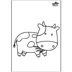 Dibujo para colorear: Vaca (Animales) #13278 - Dibujos para Colorear e Imprimir Gratis