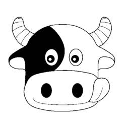 Dibujo para colorear: Vaca (Animales) #13320 - Dibujos para Colorear e Imprimir Gratis