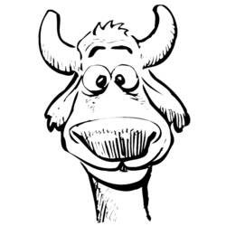 Dibujo para colorear: Vaca (Animales) #13322 - Dibujos para Colorear e Imprimir Gratis