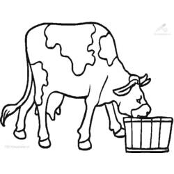 Dibujo para colorear: Vaca (Animales) #13352 - Dibujos para Colorear e Imprimir Gratis
