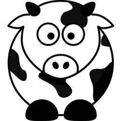 Dibujo para colorear: Vaca (Animales) #13360 - Dibujos para Colorear e Imprimir Gratis