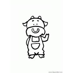 Dibujo para colorear: Vaca (Animales) #13374 - Dibujos para Colorear e Imprimir Gratis