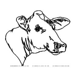 Dibujo para colorear: Vaca (Animales) #13380 - Dibujos para Colorear e Imprimir Gratis