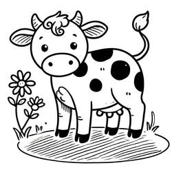 Dibujo Vaca (Animales) #217649 para imprimir y colorear