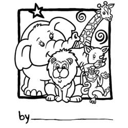 Dibujo para colorear: Zoo (Animales) #12690 - Dibujos para Colorear e Imprimir Gratis