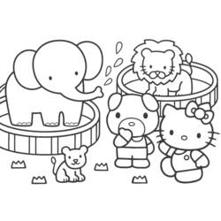 Dibujo para colorear: Zoo (Animales) #12790 - Dibujos para Colorear e Imprimir Gratis