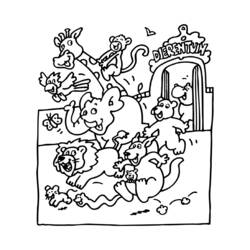 Dibujo para colorear: Zoológico (Animales) #12642 - Dibujos para Colorear e Imprimir Gratis
