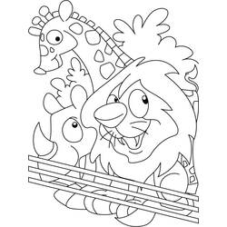 Dibujo para colorear: Zoológico (Animales) #12649 - Dibujos para Colorear e Imprimir Gratis