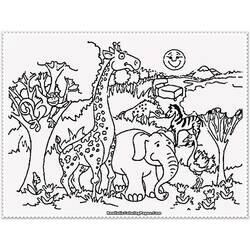 Dibujo para colorear: Zoológico (Animales) #12660 - Dibujos para Colorear e Imprimir Gratis