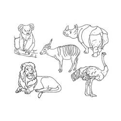 Dibujo para colorear: Zoológico (Animales) #12671 - Dibujos para Colorear e Imprimir Gratis