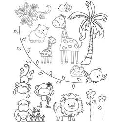 Dibujo para colorear: Zoológico (Animales) #12675 - Dibujos para Colorear e Imprimir Gratis
