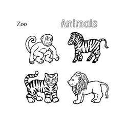 Dibujo para colorear: Zoológico (Animales) #12695 - Dibujos para Colorear e Imprimir Gratis