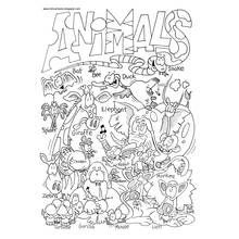 Dibujo para colorear: Zoológico (Animales) #12740 - Dibujos para Colorear e Imprimir Gratis