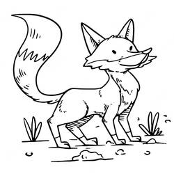Dibujo Zorro (Animales) #217120 para imprimir y colorear