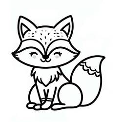 Dibujo Zorro (Animales) #217125 para imprimir y colorear
