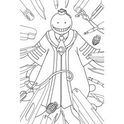 Dibujo para colorear: Assassination Classroom (Anime y Manga) #184473 - Dibujos para Colorear e Imprimir Gratis