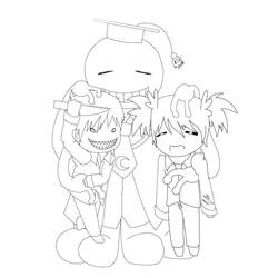 Dibujo para colorear: Assassination Classroom (Anime y Manga) #184477 - Dibujos para Colorear e Imprimir Gratis