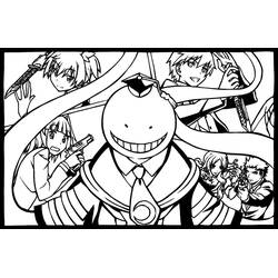 Dibujo para colorear: Assassination Classroom (Anime y Manga) #184488 - Dibujos para Colorear e Imprimir Gratis