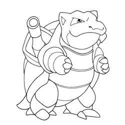 Dibujos para colorear: Blastoise - Dibujos para Colorear e Imprimir Gratis