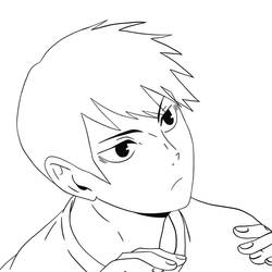 Dibujo Chico Manga (Anime y Manga) #217973 para imprimir y colorear
