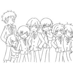 Dibujo Chico Manga (Anime y Manga) #217974 para imprimir y colorear